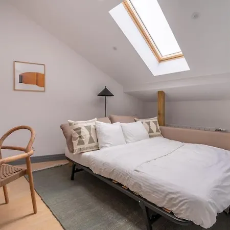 Bright Designer Mansard In City Centre 아파트