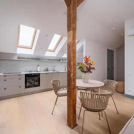 Bright Designer Mansard In City Centre Apartament